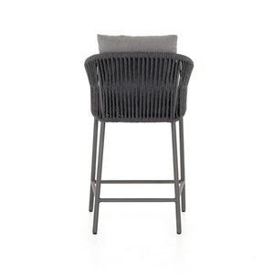 Porto Outdoor Counter Stool - Charcoal