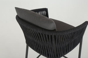 Porto Outdoor Counter Stool - Charcoal