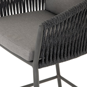 Porto Outdoor Counter Stool - Charcoal