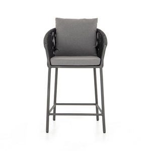Porto Outdoor Counter Stool - Charcoal