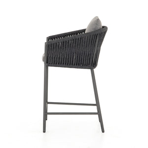 Porto Outdoor Counter Stool - Charcoal