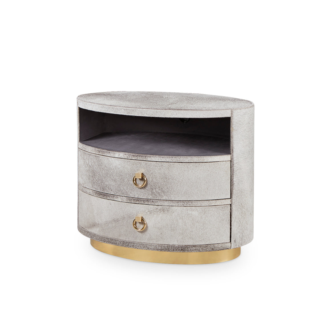 2-Drawer Side Table in Gray | Julius Collection | Villa & House