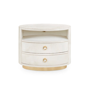 2-Drawer Side Table in White | JuliusCollection | Villa & House