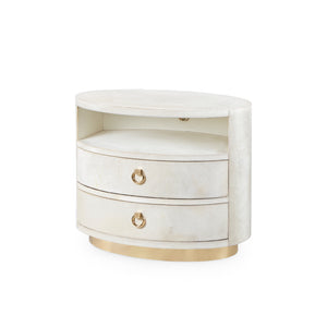 2-Drawer Side Table in White | JuliusCollection | Villa & House