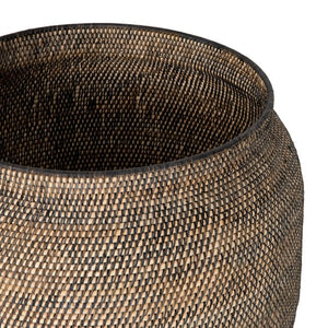 Ansel Basket-Black Rattan