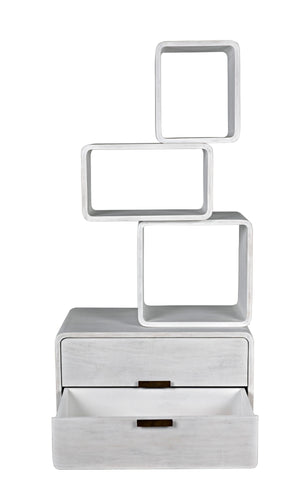 Belini Bookcase, White Wash