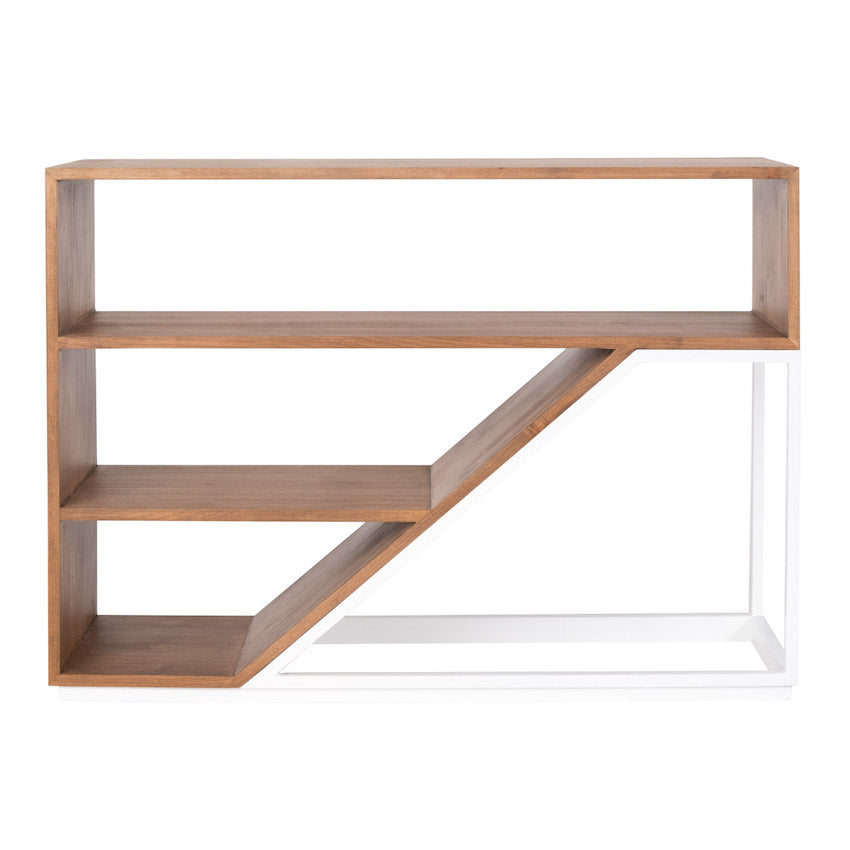 Jenson Modern Bookshelf with Iron Frame