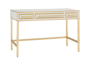Currey and Company Arden Ivory Vanity - Ivory/Brushed Brass