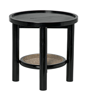 Hide Away Side Table, Charcoal Black