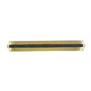 Worlds Away Karl Brass Handle Hardware - Charcoal Resin Inset