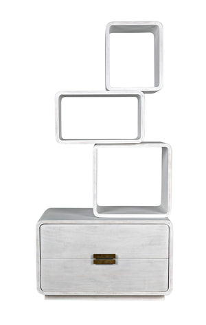 Belini Bookcase, White Wash