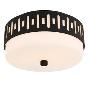 Keaton 2 Light Black Forged Ceiling Mount