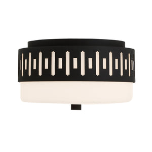 Keaton 2 Light Black Forged Ceiling Mount