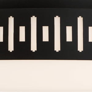 Keaton 2 Light Black Forged Ceiling Mount