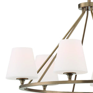 Keenan 6 Light Vibrant Gold Chandelier