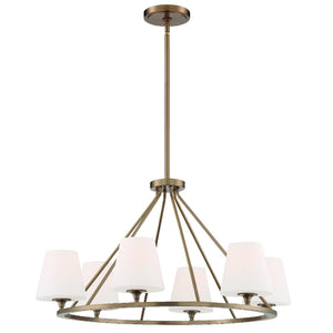 Keenan 6 Light Vibrant Gold Chandelier
