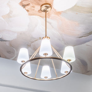 Keenan 6 Light Vibrant Gold Chandelier