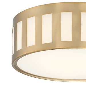 Kendal 3 Light Vibrant Gold Ceiling Mount