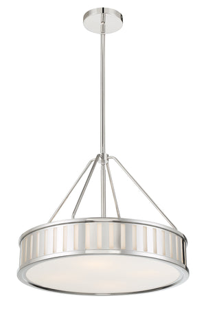 Kendal 4 Light Polished Nickel Pendant