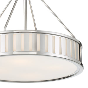 Kendal 4 Light Polished Nickel Pendant
