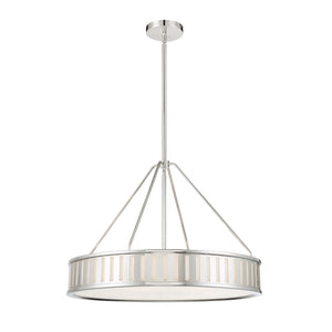 Kendal 4 Light Polished Nickel Pendant