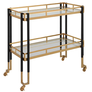 Kentmore Glass Bar Cart