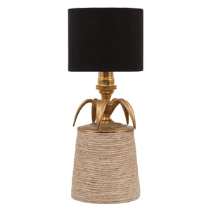 Katy Frye Hemp Wrapped Table Lamp - Black Shade