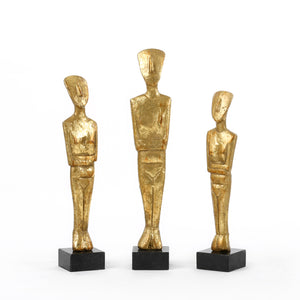 Set of 3 Statues in Gold | Lais Collection | Villa & House