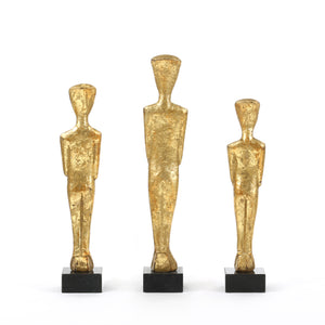 Set of 3 Statues in Gold | Lais Collection | Villa & House