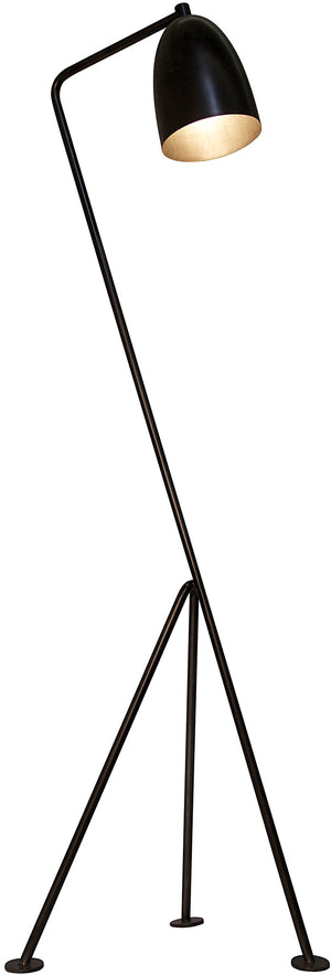 Noir Asti Floor Lamp - Black Metal