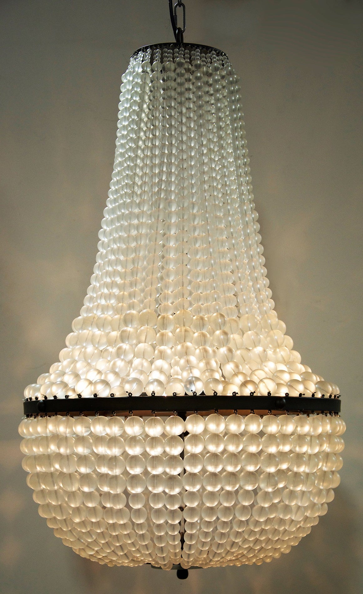 Noir Mist Chandelier - Black Metal