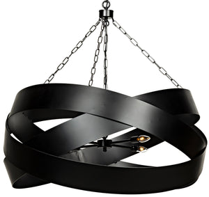 Noir Orion Twist Pendent - Black