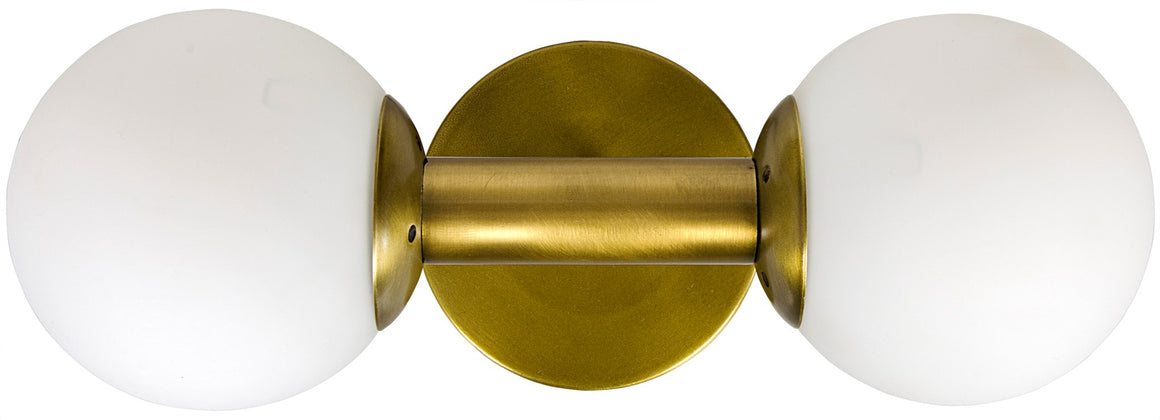Noir Antiope Mod Sconce - Antique Brass