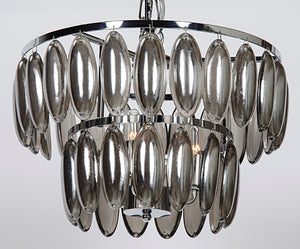 Noir Lolita Chandelier - Small - Chrome Finish - Metal and Glass
