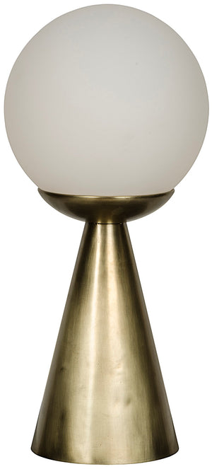 Noir Merle Table Lamp - Antique Brass - Metal and Glass