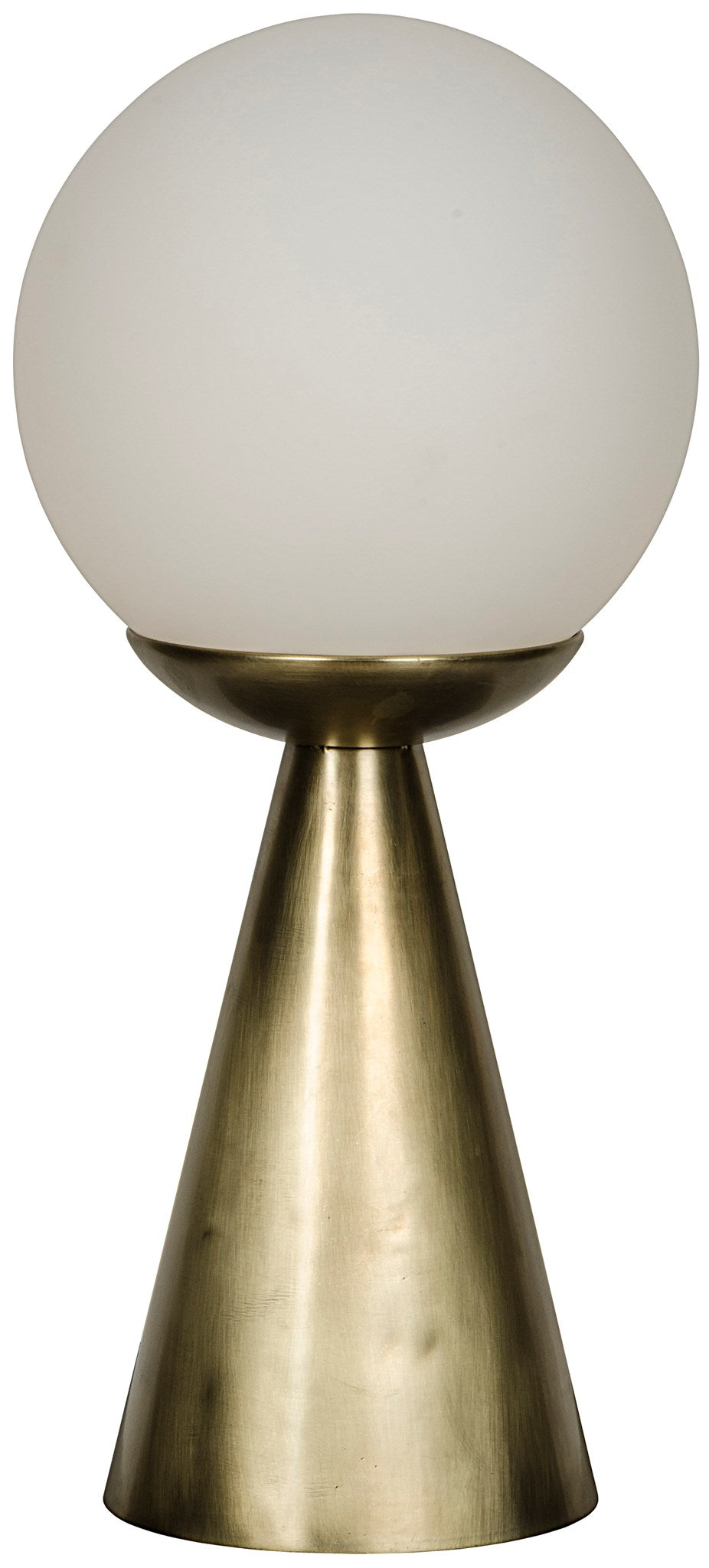 Noir Merle Table Lamp - Antique Brass - Metal and Glass