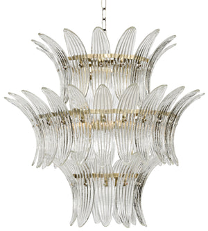 Noir King Chandelier - Clear Glass