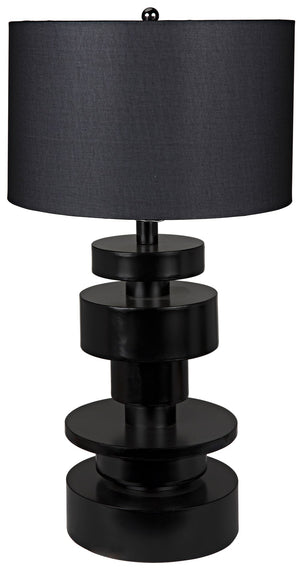 Noir Wilton Table Lamp - Black