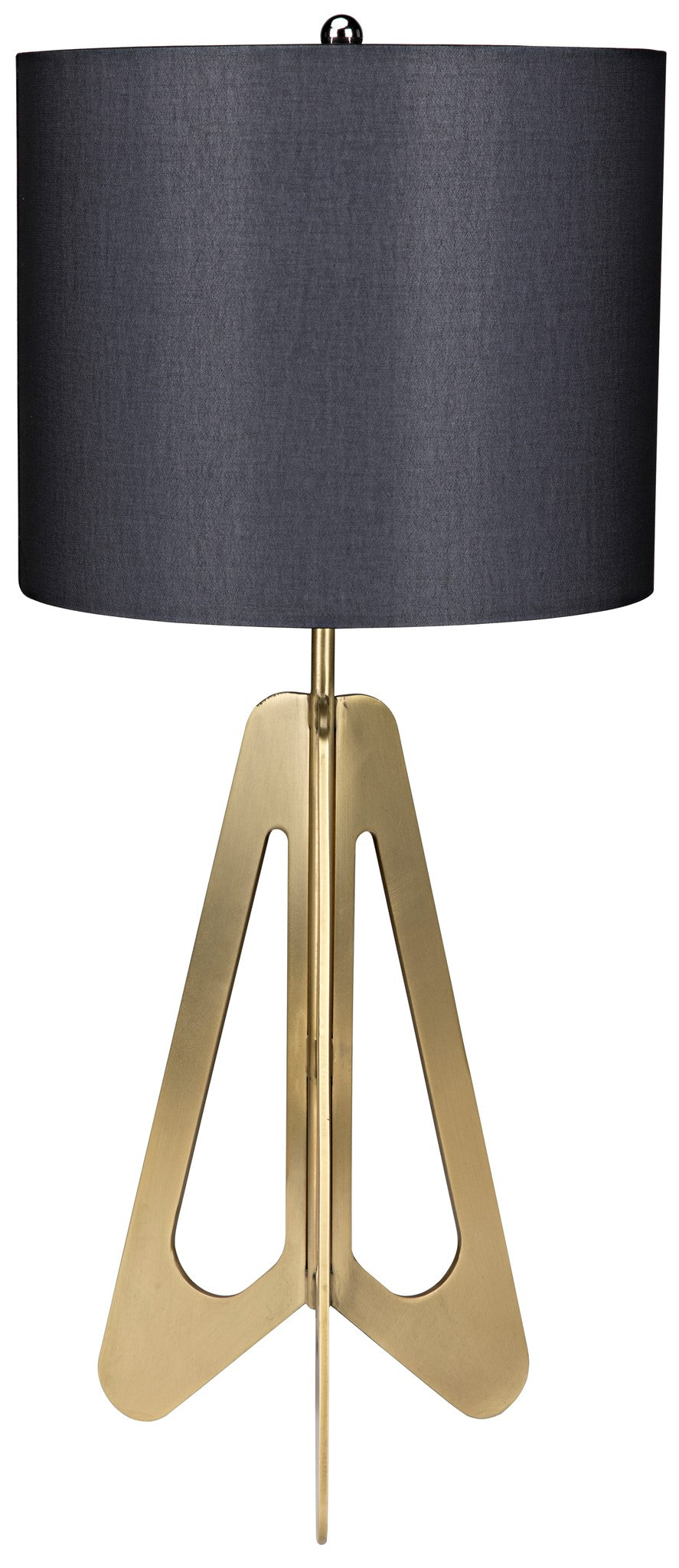 Noir Candis Retro Table Lamp - Antique Brass