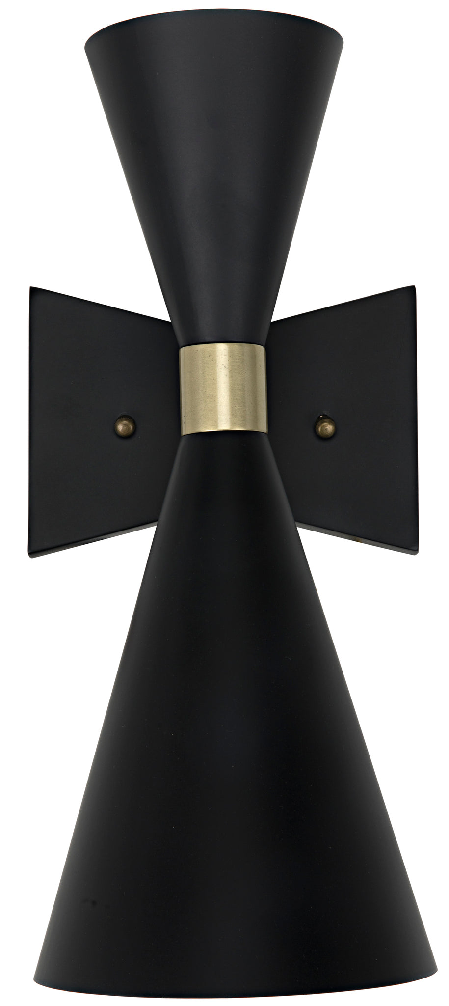 Noir Ariel Retro Sconce - Black