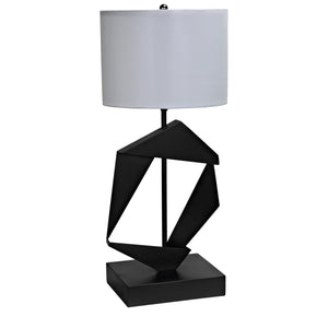 Timothy Table Lamp with Shade, Matte Black