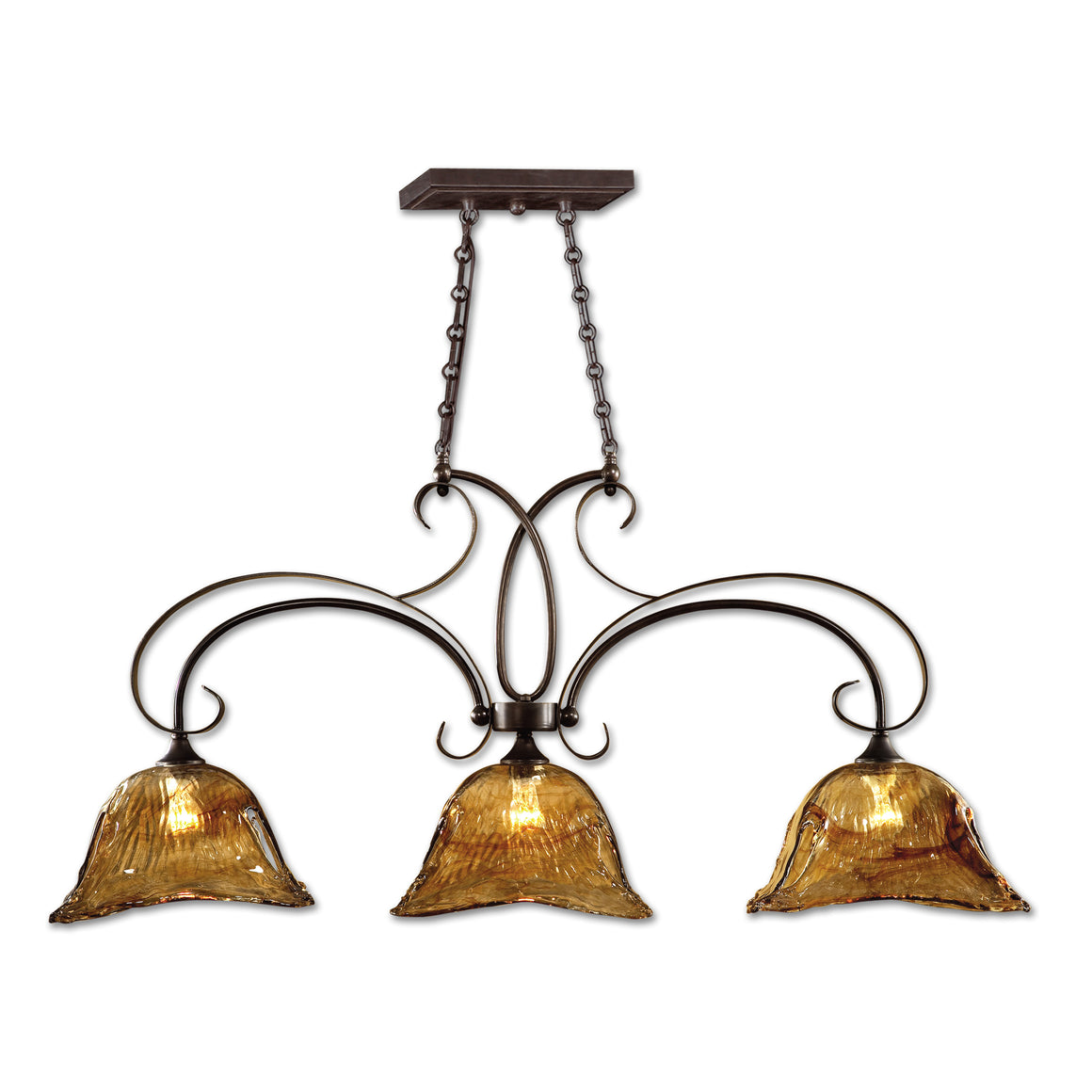 Vetraio 3 Lt Bronze Kitchen Island Light