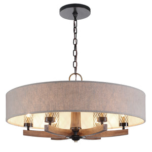 Woodall 6 Light Drum Chandelier