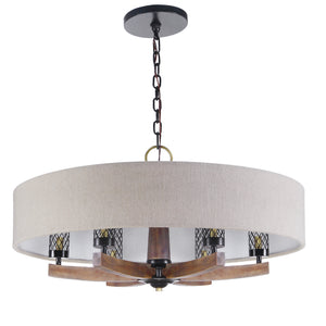 Woodall 6 Light Drum Chandelier