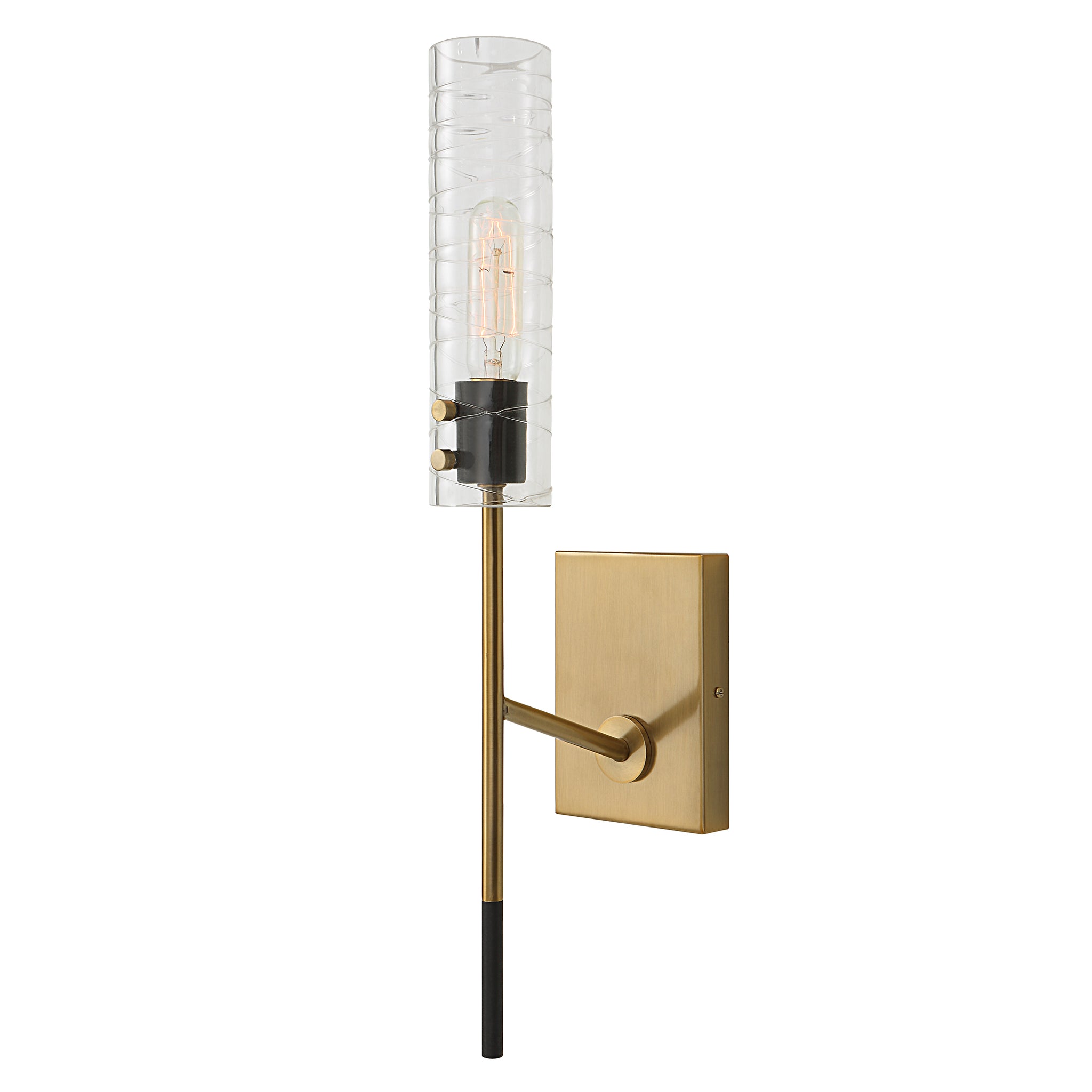 Telesto 1 Light Brass Sconce