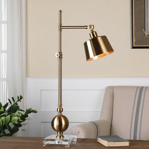 Laton Brushed Brass Task Lamp