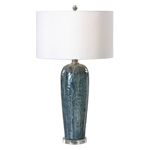 Maira Blue Ceramic Table Lamp