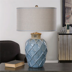 Parterre Pale Blue Table Lamp