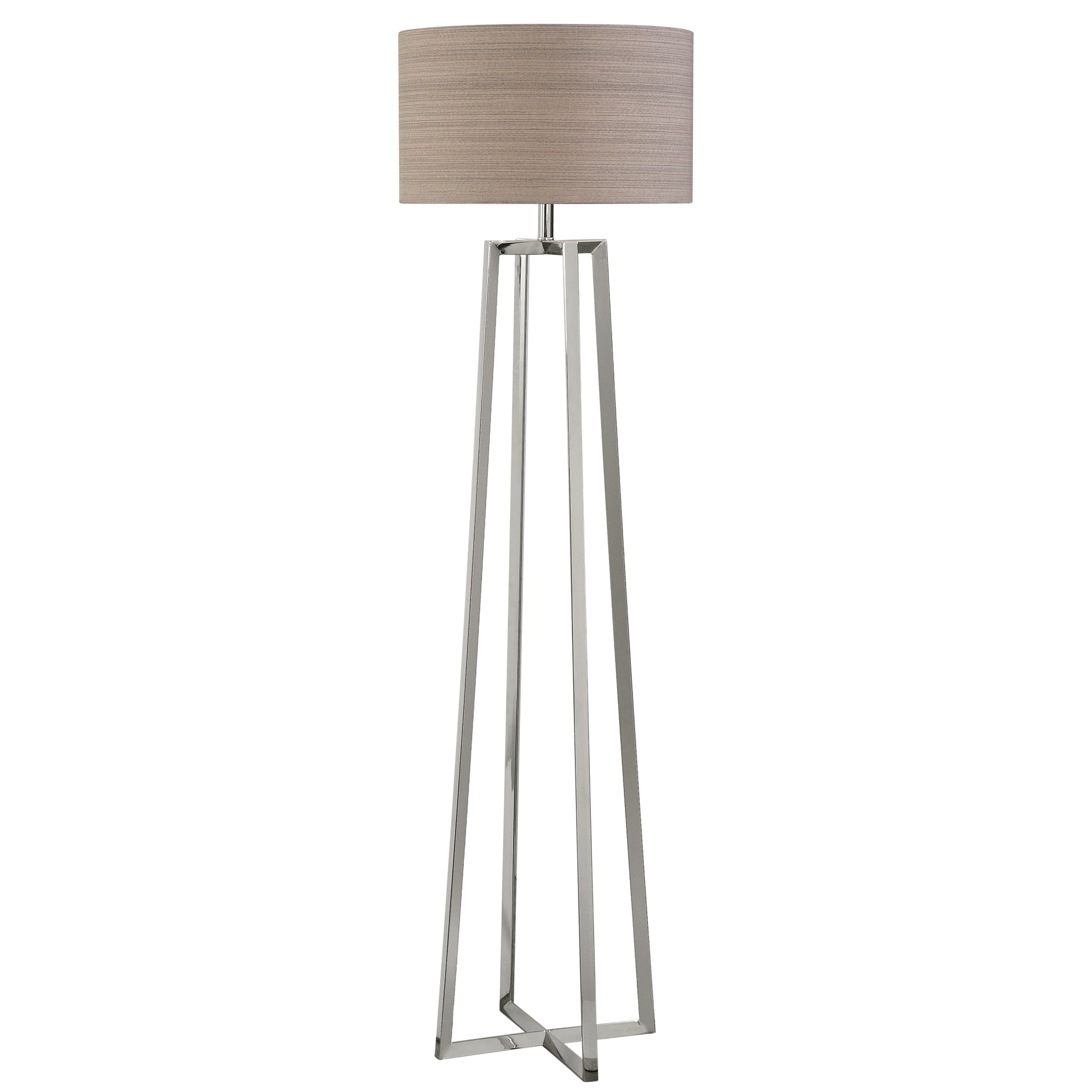 Keokee Polished Nickel Floor Lamp
