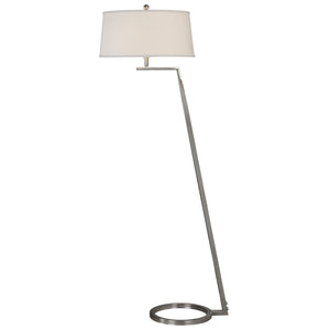 Ordino Modern Nickel Floor Lamp